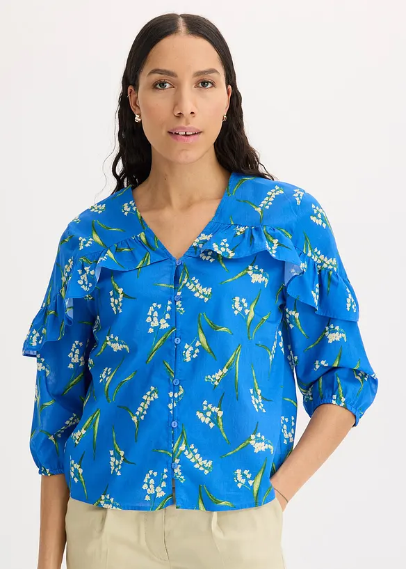Bluse i 100% bomull, bonprix