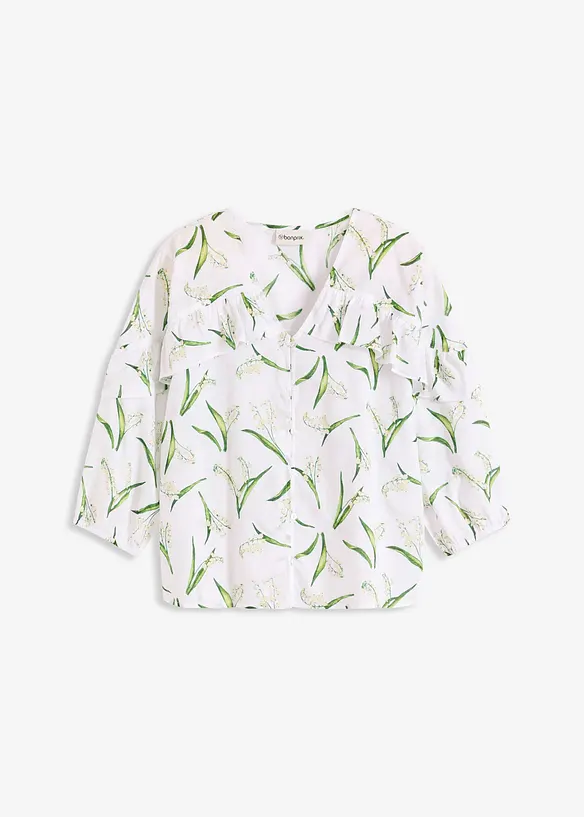 Bluse i 100% bomull, bonprix