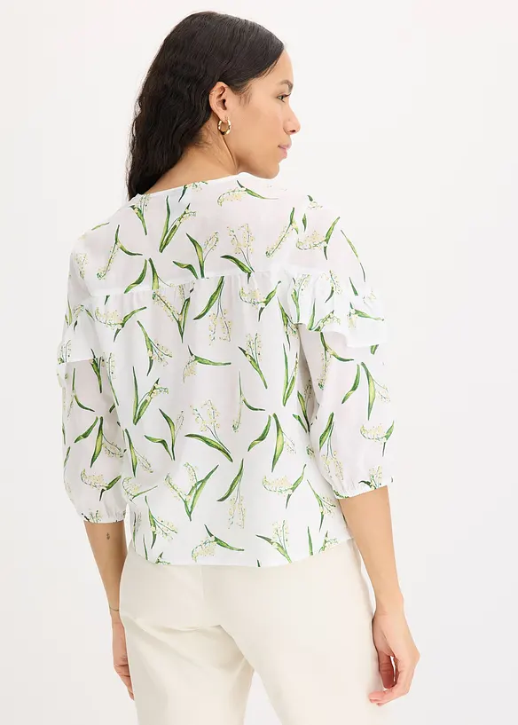 Bluse i 100% bomull, bonprix