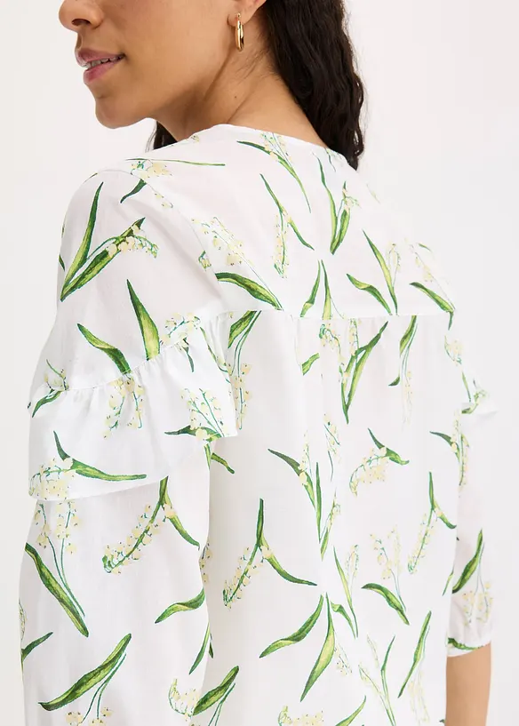 Bluse i 100% bomull, bonprix