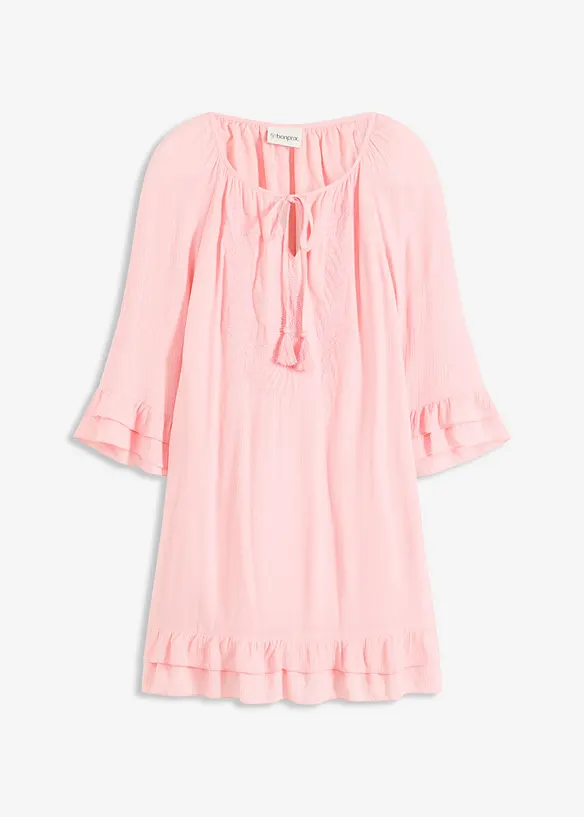Kjole i boho look med broderi, bonprix