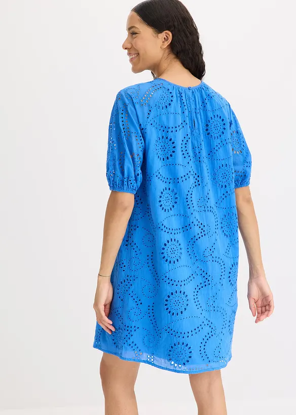Kjole med hullbroderi, bonprix