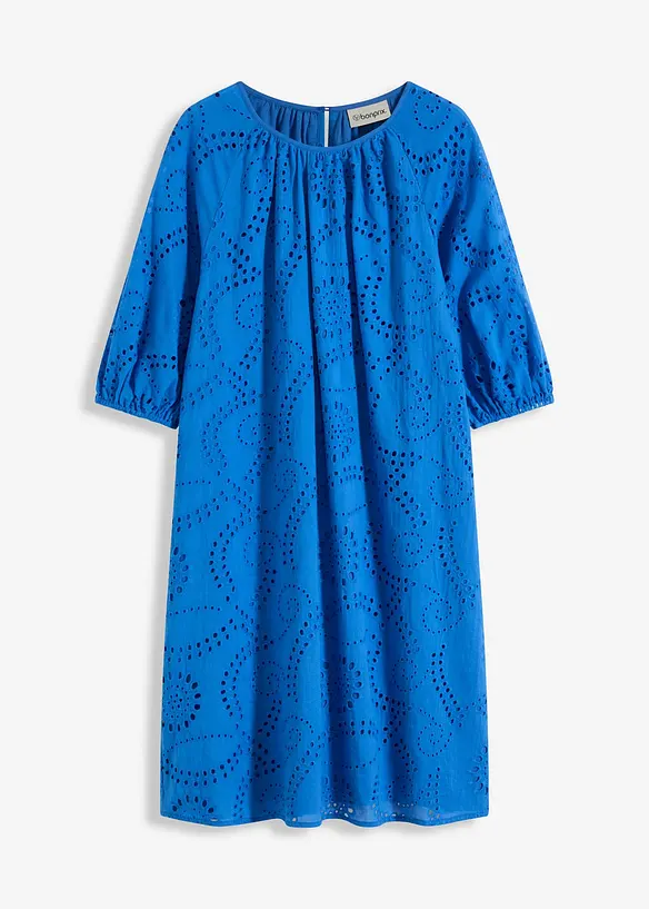 Kjole med hullbroderi, bonprix