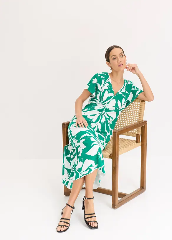 Midikjole med vingeermer, bonprix