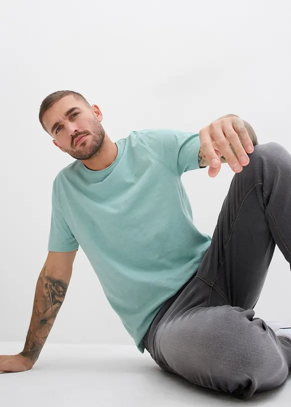 T-skjorte i &oslash;kologisk bomull, bonprix