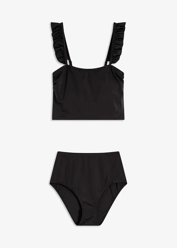 Bustier-bikini i materiale med lett glans (2-delt sett), bonprix