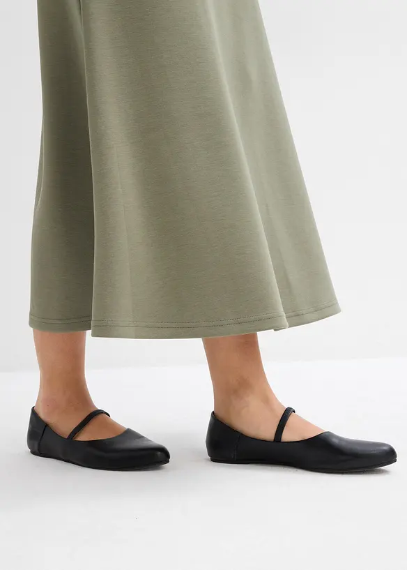 Midiskjørt i scuba-materiale, bonprix