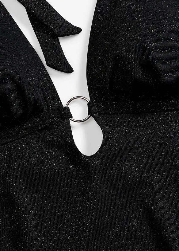 Neckholder-badedrakt med glanstråder, bonprix
