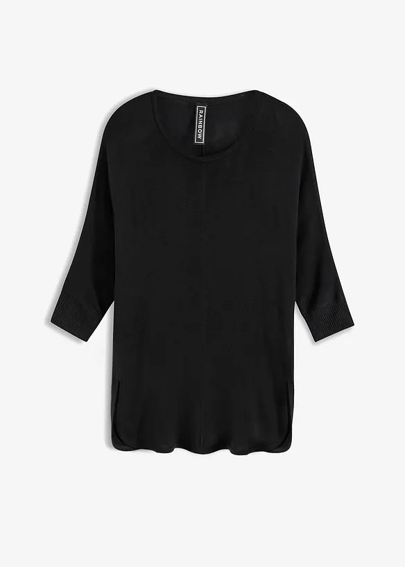 Finstrikket genser med 3/4-lange ermer, bonprix