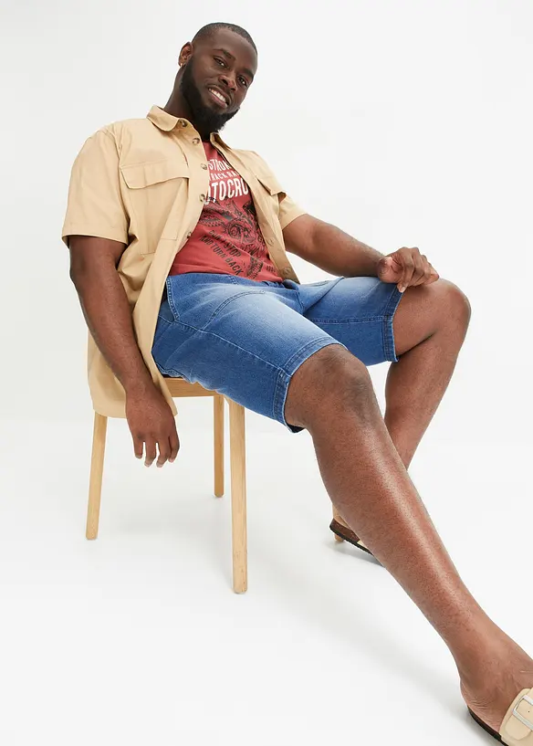 Bermudashorts i denim med stretch, Relaxed Fit, bonprix