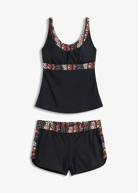 Lang tankini med badeshorts (2-delt sett), bonprix