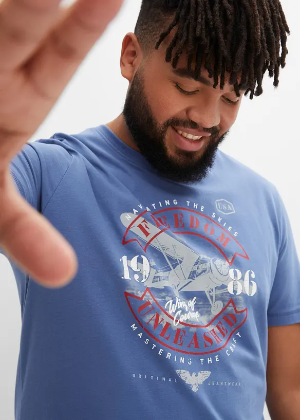 T-skjorte i 100% økologisk bomull, bonprix