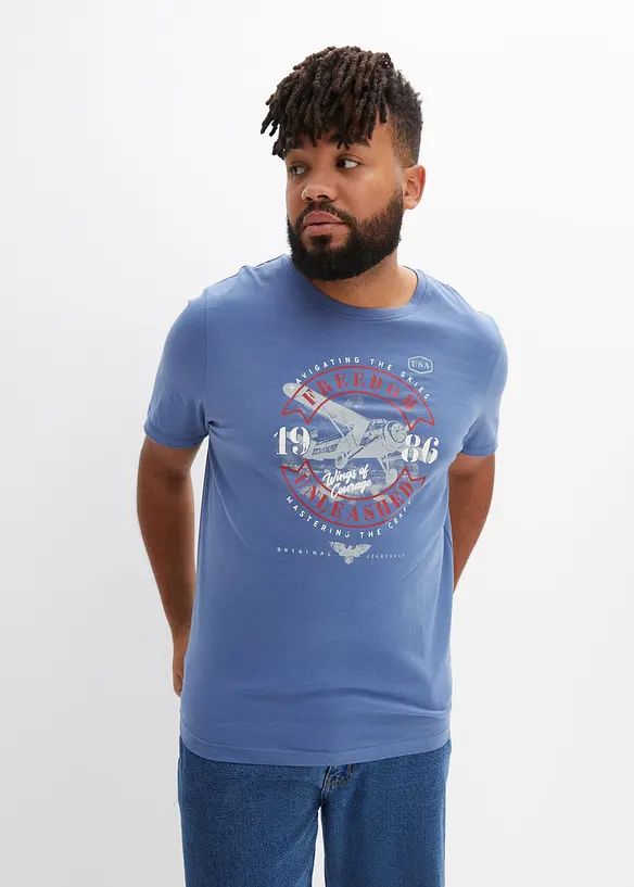 T-skjorte i 100% økologisk bomull, bonprix