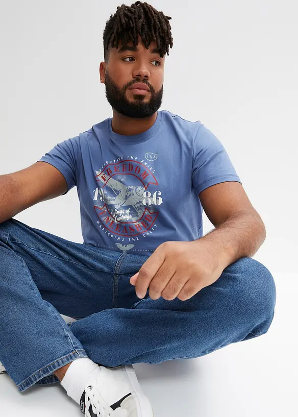 T-skjorte i 100% økologisk bomull, bonprix