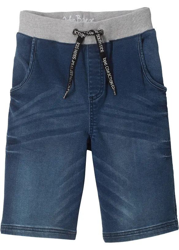 Pull on-sweat bermudashorts i denim, Regular Fit, bonprix