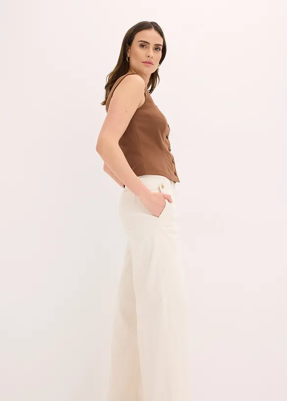 Blusetopp med knapper, bonprix
