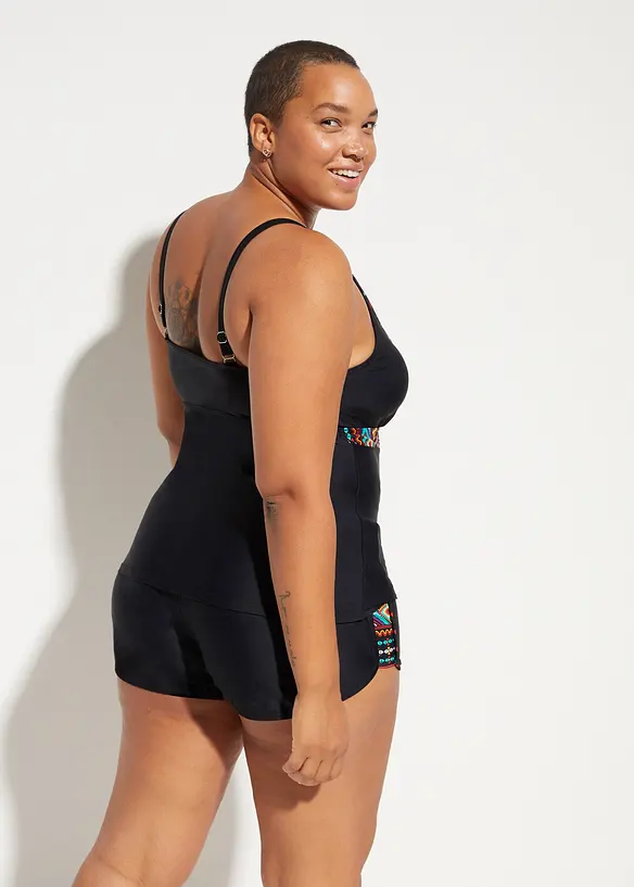 Lang tankini med badeshorts (2-delt sett), bonprix