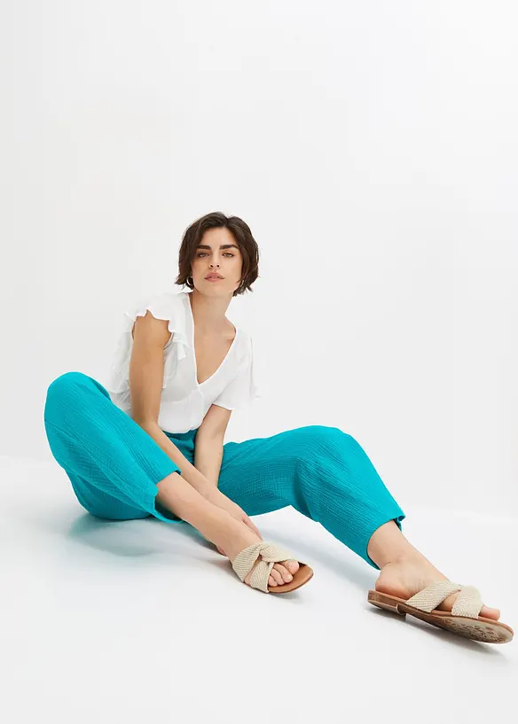 Culottes i bomullsmusselin, bonprix