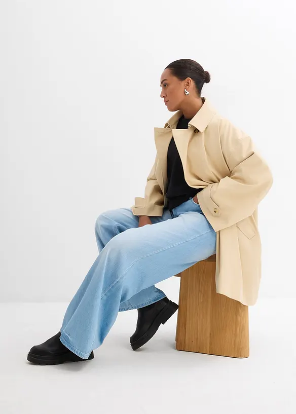 Trenchcoat i A-fasong, bonprix