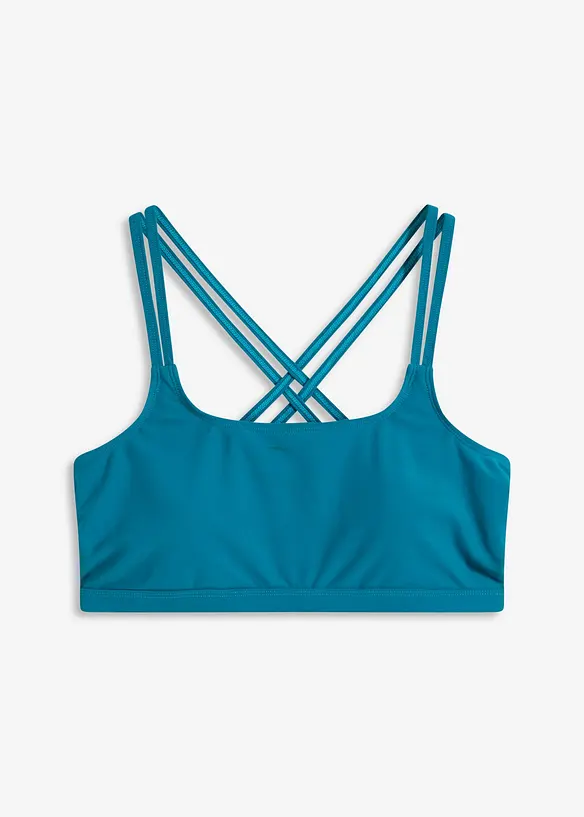 Bustier-bikinitopp med kryssende stropper, bonprix