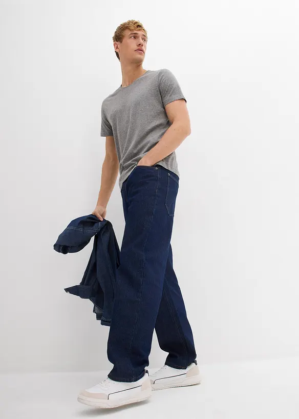 T-skjorte med V-hals (3-pack), bonprix