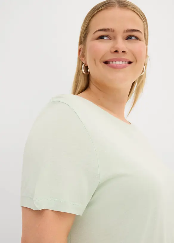 Lang topp i myk viskose, bonprix