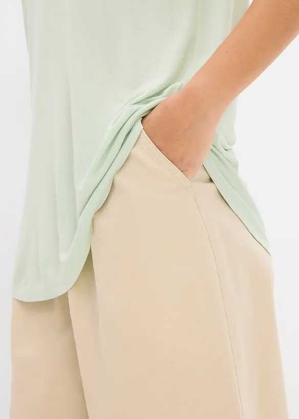 Lang topp i myk viskose, bonprix