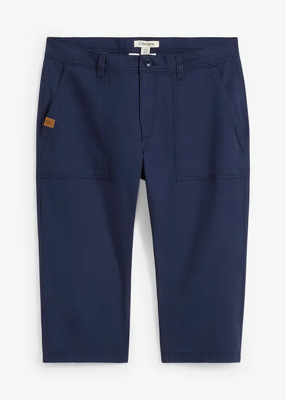 Lang bermudashorts i ren bomull, Regular Fit, bonprix