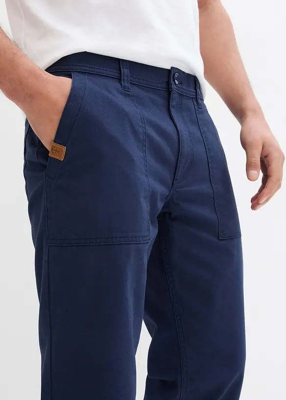 Lang bermudashorts i ren bomull, Regular Fit, bonprix