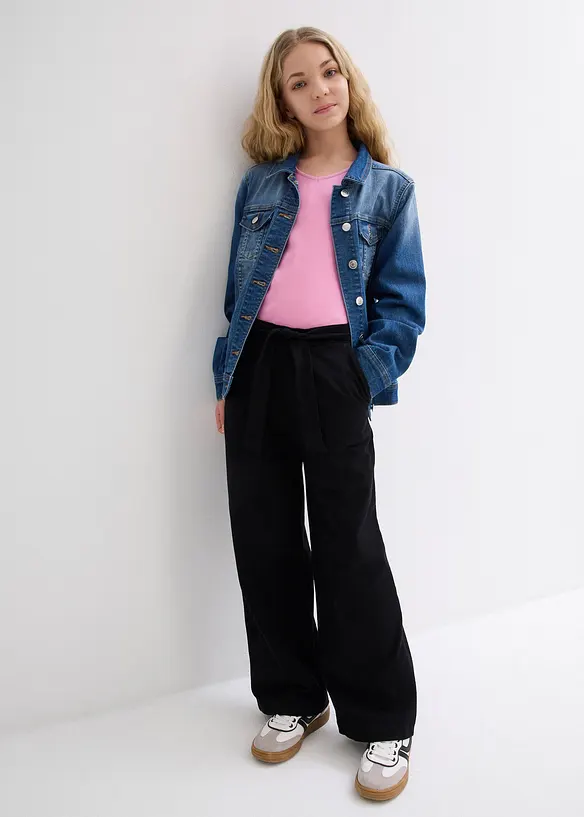 Kulotte med elastisk linning av &oslash;kologisk bomull, bonprix