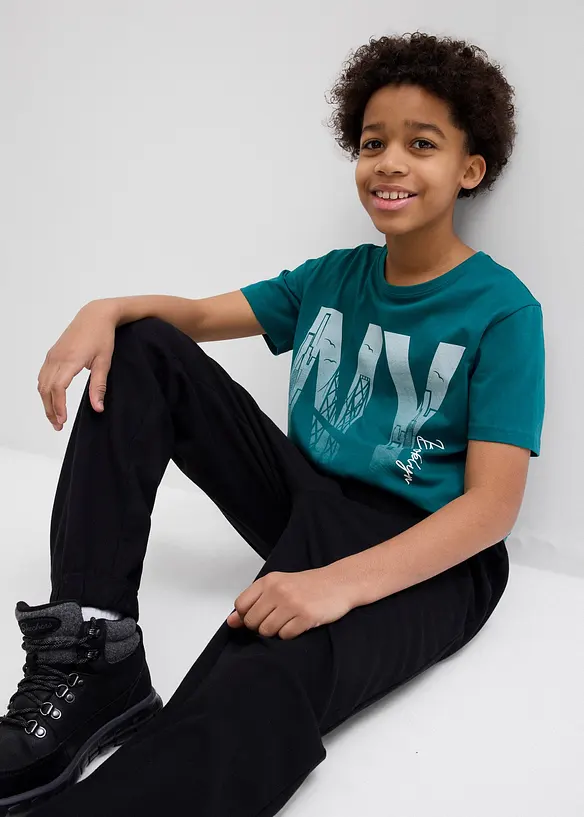 T-skjorte i &oslash;kologisk bomull, bonprix