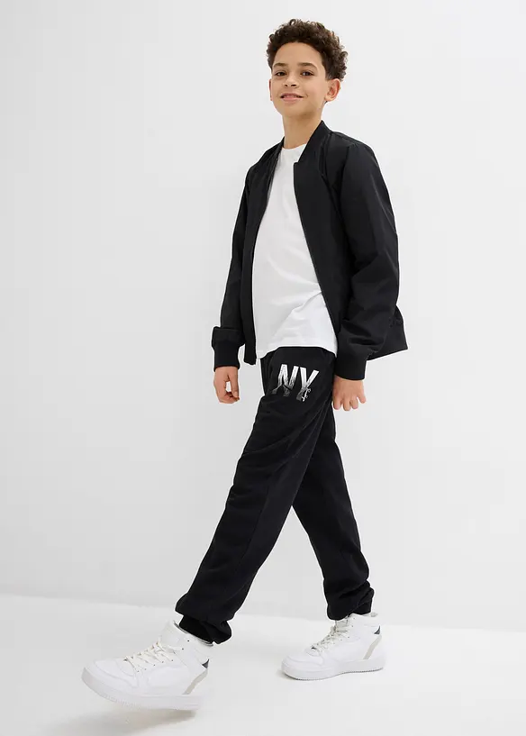 Joggebukse i myk bomullsmiks, bonprix