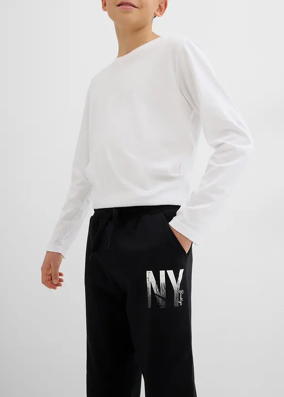 Joggebukse i myk bomullsmiks, bonprix