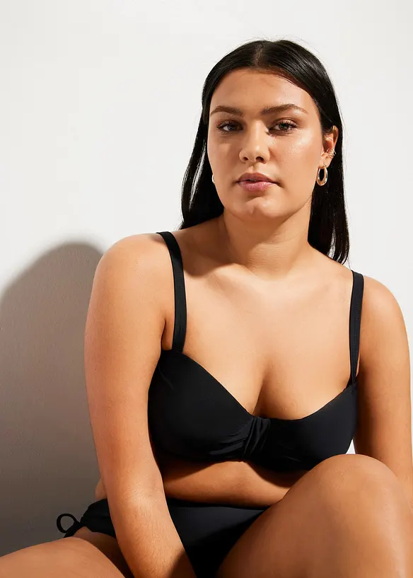 Balconette-bikini med avtagbare halterneck-stropper (2-delt sett), bonprix