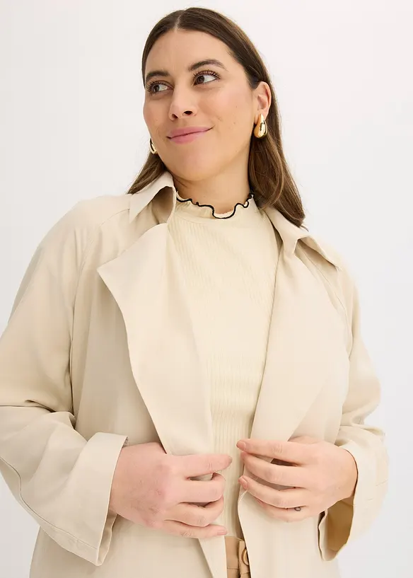 Trenchcoat i kort modell, bonprix
