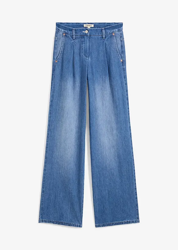 Wide Leg-jeans, Mid Waist, bonprix