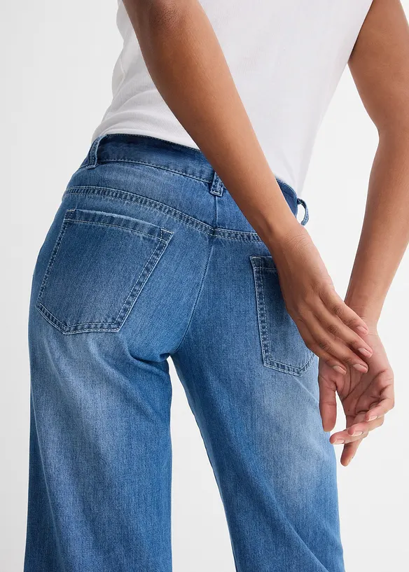 Wide Leg-jeans, Mid Waist, bonprix