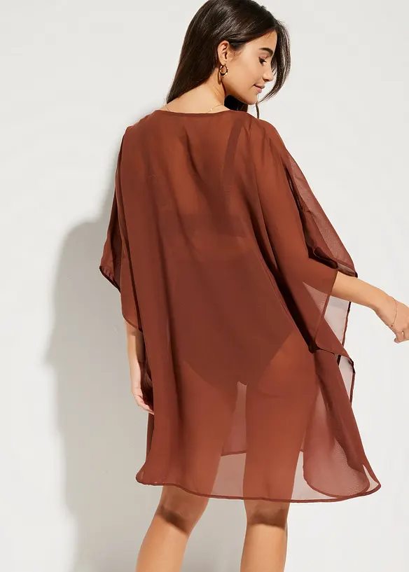 Strandtunika i lett chiffon, bonprix