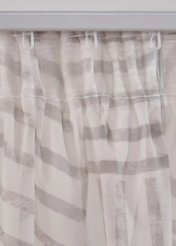 Gardin med grafisk trykk (1-pack), bonprix