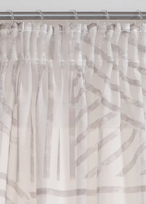 Gardin med grafisk trykk (1-pack), bonprix