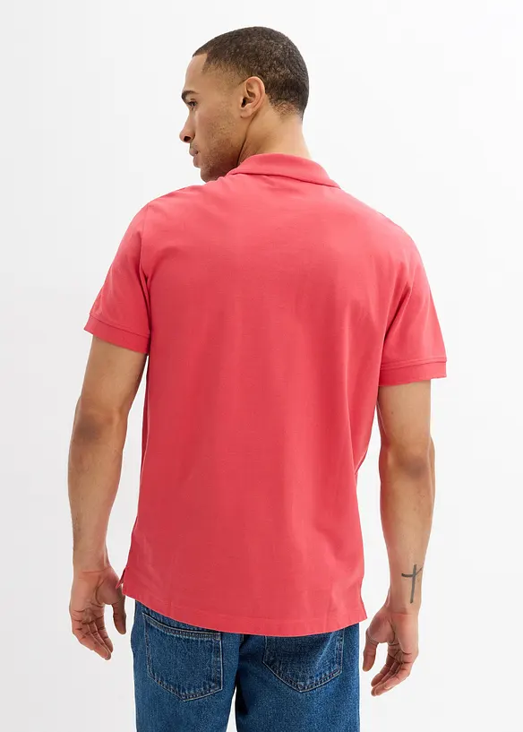 Pik&eacute;-poloskjorte i 100% &oslash;kologisk bomull, bonprix