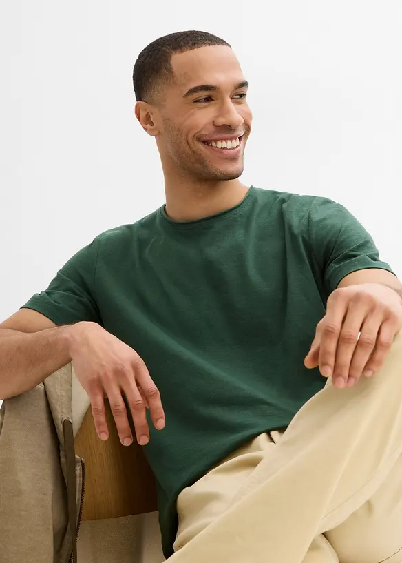 T-skjorte i &oslash;kologisk bomull, bonprix