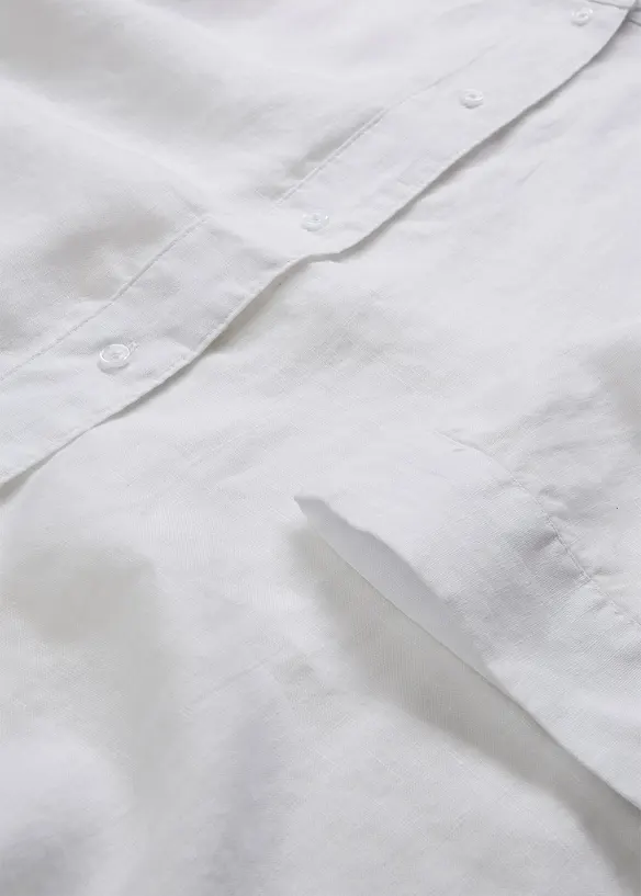 Oversized bluse i lin, bonprix