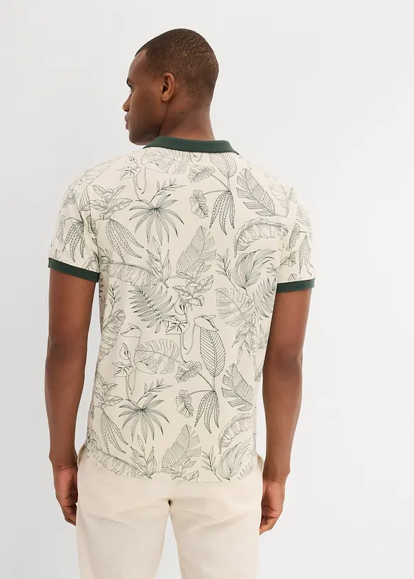 Poloskjorte i &oslash;kologisk bomull, bonprix