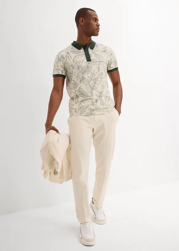 Poloskjorte i &oslash;kologisk bomull, bonprix