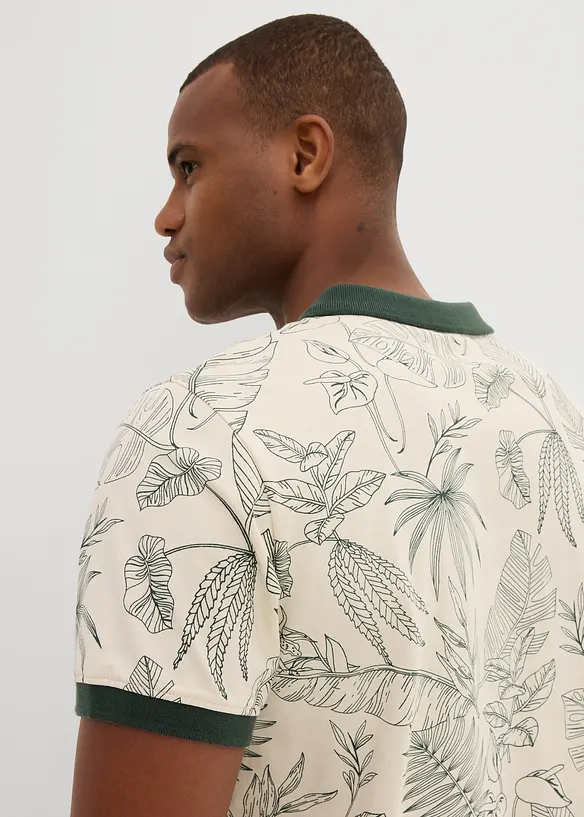 Poloskjorte i &oslash;kologisk bomull, bonprix