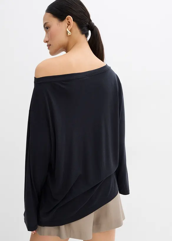 Off shoulder-topp i myk modalmiks, bonprix
