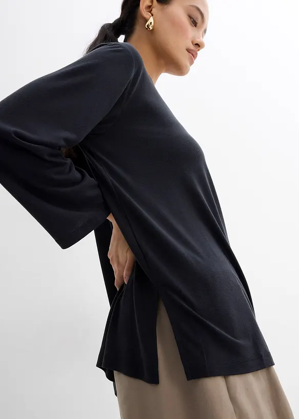 Off shoulder-topp i myk modalmiks, bonprix