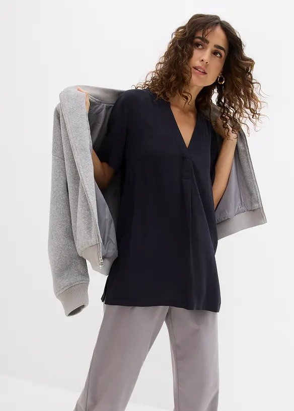 Lang tunika av miljøsmart viskose, bonprix