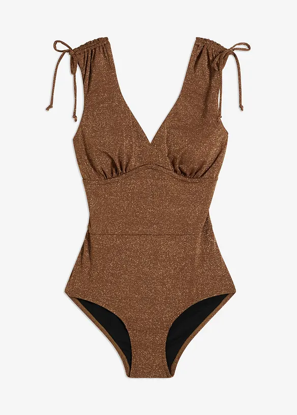 Glitrende shape-badedrakt, lett formende, bonprix